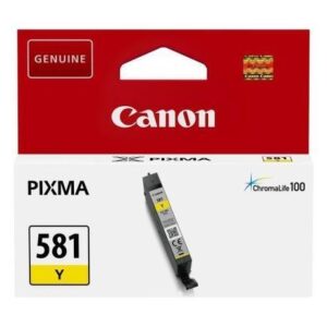 Canon CONSUMABILI STAMPANTI GETTO CLI-581 Y Compatibile con PIXMA Serie TS9150, Serie TS8150, Serie TS6150, TR7550, TR8550