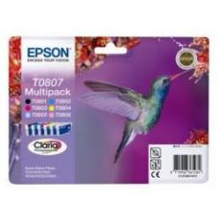 Epson CONSUMABILI STAMPANTI GETTO MULTIPACK T0807  CONTENENTE N.6 CARTUCCE INCHIOSTRO   NERO CIANO      MAGENTA GIALLO CIANOCHIARO MAGENTA CHIARO