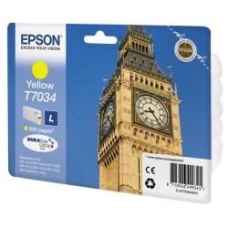 Epson CONSUMABILI STAMPANTI GETTO TANICA INCHIOSTRO A PIGMENTI GIALLO EPSON DURABRITE ULTRA  TAGLIA L   (CAPACITÀ STANDARD) WP-4515DN  WP-4525DNF  WP-4535DWF  WP-4545DTWF