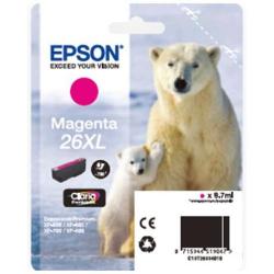 Epson CONSUMABILI STAMPANTI GETTO CARTUCCE DI INCHIOSTRO  INCHIOSTRI CLARIA  PREMIUM  26XL  ORSO POLARE CONFEZIONE SINGOLA  1 X 9 7 ML MAGENTA  RF AM