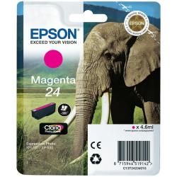 Epson CONSUMABILI STAMPANTI GETTO MATERIALE DI CONSUMO  CARTUCCE DI INCHIOSTRO  INCHIOSTRI CLARIA  PHOTOHD  24  ELEFANTE  CONFEZIONE SINGOLA  1 X 4 6 ML MAGENTA  RF AM