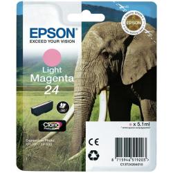 Epson CONSUMABILI STAMPANTI GETTO CARTUCCE DI INCHIOSTRO, INCHIOSTRI CLARIA  PHOTO                      HD, 24, ELEFANTE, CONFEZIONE SINGOLA, 1 X 5,1 ML MAGENTA CHIARO