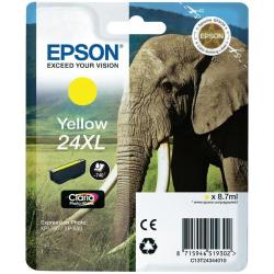 Epson CONSUMABILI STAMPANTI GETTO INCHIOSTRI CLARIA  PHOTO HD  24XL  ELEFANTE  CONFEZIONE SINGOLA  1 X  8 7 ML GIALLO  RF AM