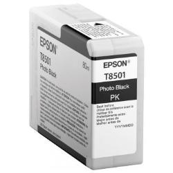 Epson CONSUMABILI STAMPANTI GETTO MATERIALE DI CONSUMO  CARTUCCE DI INCHIOSTRO  ULTRACHROME  HD  T8501  ORCA  CONFEZIONE SINGOLA  1 X 80 0 ML NERO