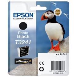 Epson CONSUMABILI STAMPANTI GETTO MATERIALE DI CONSUMO  CARTUCCE DI INCHIOSTRO  ULTRACHROME  HI-GLOSS2  T3241  PUFFIN  CONFEZIONE SINGOLA  1 X 14 0 ML NERO