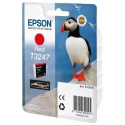 Epson CONSUMABILI STAMPANTI GETTO MATERIALE DI CONSUMO  CARTUCCE DI INCHIOSTRO  ULTRACHROME  HI-GLOSS2  T3247  PUFFIN  CONFEZIONE SINGOLA  1 X 14 0 ML ROSSO