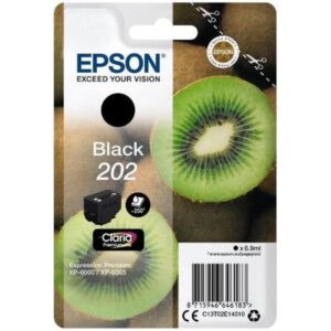 Epson CONSUMABILI STAMPANTI GETTO MATERIALE DI CONSUMO: CARTUCCE DI INCHIOSTRO, INCHIOSTRI CLARIA       PREMIUM, 202, KIWI, CONFEZIONE SINGOLA, 1 X 6,9 ML NERO, STANDARD