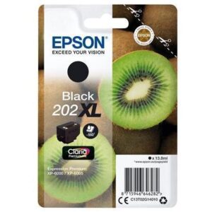 Epson CONSUMABILI STAMPANTI GETTO MATERIALE DI CONSUMO: CARTUCCE DI INCHIOSTRO, INCHIOSTRI CLARIA       PREMIUM, 202XL, KIWI, CONFEZIONE SINGOLA, 1 X 13,8 ML NERO, ELEVATA,