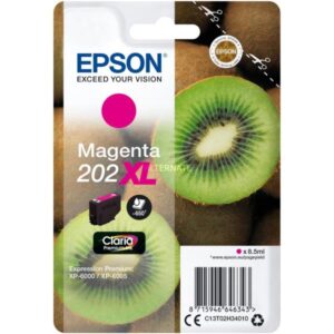 Epson CONSUMABILI STAMPANTI GETTO MATERIALE DI CONSUMO: CARTUCCE DI INCHIOSTRO, INCHIOSTRI CLARIA       PREMIUM, 202XL, KIWI, CONFEZIONE SINGOLA, 1 X 8,5 ML MAGENTA, ELEVATA,