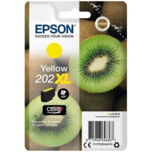 Epson CONSUMABILI STAMPANTI GETTO MATERIALE DI CONSUMO: CARTUCCE DI INCHIOSTRO, INCHIOSTRI CLARIA       PREMIUM, 202XL, KIWI, CONFEZIONE SINGOLA, 1 X 8,5 ML GIALLO, ELEVATA,