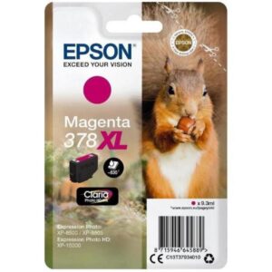 Epson CONSUMABILI STAMPANTI GETTO INCHIOSTRI CLARIA  PHOTO HD, 378XL, SCOIATTOLO, CONFEZIONE SINGOLA, 1 X 9,3 ML MAGENTA, ELEVATA, XL