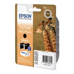 Epson CONSUMABILI STAMPANTI GETTO TWINPACK T0711H 2 CARTUCCE  NERO   SENZA ANTITACCHEGGIO