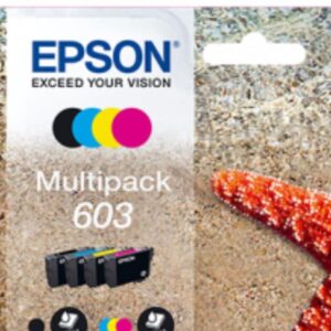 Epson CONSUMABILI STAMPANTI GETTO CARTUCCE DI INCHIOSTRO  603  STELLA MARINA  GIALLO                    MULTIPACK, 1 X 3,4 ML NERO, 1 X 2,4 ML CIANO, 1 X 2,4 ML MAGENTA, 1 X