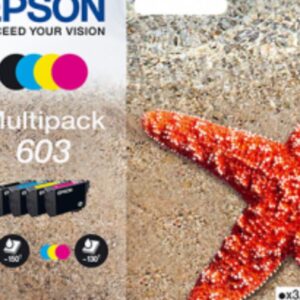 Epson CONSUMABILI STAMPANTI GETTO MATERIALE DI CONSUMO: CARTUCCE DI INCHIOSTRO  603  STELLA MARINA      MULTIPACK  1 X 3 4 ML NERO  1 X 2 4 ML CIANO  1 X 2 4 ML MAGENTA  1 X