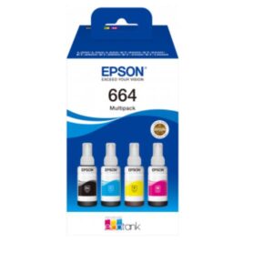 Epson CONSUMABILI STAMPANTI GETTO T6646  ECOTANK MULTIPACK 4-COLORI FLACONE DI INCHIOSTRO NERO  CIANO   MAGENTA, GIALLO, DA 70 ML