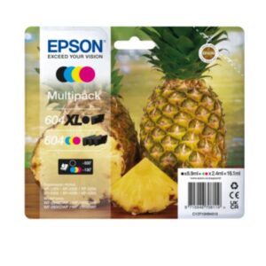 Epson CONSUMABILI STAMPANTI GETTO Cartucce ink ananas Multipack 4-colours 604 XL Black/Std. CMY