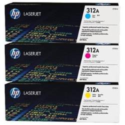 HP Inc CONSUMABILI STAMPANTI LASER HP 312A 3-pack CYM Original LaserJet Toner Cartridges (CF440AM)