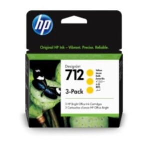 HP Inc CONSUMABILI STAMPANTI GETTO HP 712 3-Pack 29-ml Yellow DesignJet Ink Cartridge