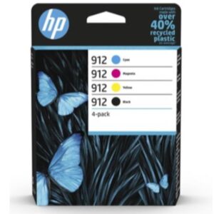 HP Inc CONSUMABILI STAMPANTI GETTO HP 912 CMYK Original Ink Cartridge 4-Pack