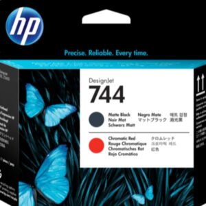 HP Inc CONSUMABILI PLOTTER Testina di stampa HP 744 Nero Opaco e Rosso