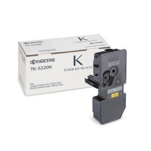 Kyocera Consumabili Multifunzione Laser TONER NERO TK-5220K PER ECOSYS P5021CDN/CDW / ECOSYS M5521CDN/CDW     CAPACITÀ STANDARD 1200 PAGINE IN FORMATO A4 (ISO/IEC 19798)