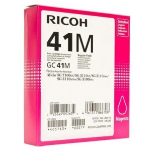 Ricoh CONSUMABILI STAMPANTI GETTO CARTUCCIA MAGENTA TYPE GC41M PER AFICIO SG3110DN-3110DNW              DURATA 2.200 PAGINE