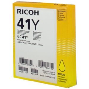 Ricoh CONSUMABILI STAMPANTI GETTO CARTUCCIA GIALLO TYPE GC41Y PER AFICIO SG3110DN-3110DNW               DURATA 2.200 PAGINE