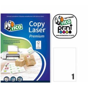 Tico Etichette Indirizzi / Pacchi Etichette bianche senza margini – Laser/Laser a colori/Inkjet/Copiatrici – 210×297 – 100 ff