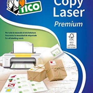 Tico Etichette Indirizzi / Pacchi Etichette bianche senza margini – Laser/Laser a colori/Inkjet/Copiatrici – 105×148 – 100 ff