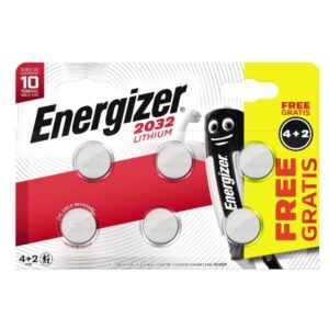 Energizer PILE AL LITIO ENERGIZER Lithium CR2032 BP6 4+2