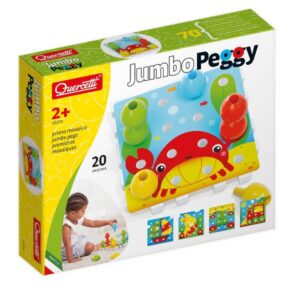 Quercetti Giochi di Creatività Jumbo Peggy – 20 pz