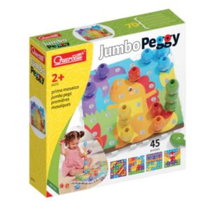 Quercetti Giochi di Creatività Jumbo Peggy – 45 pz