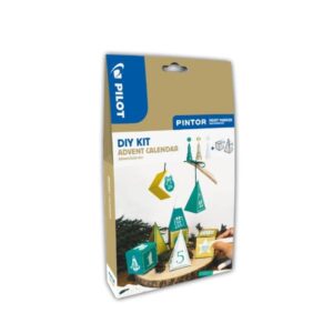 Pilot Marcatori KIT fai da te PINTOR – ADVENT CALENDAR (1 Pintor White EF-2 Pintor Gold Green EF)