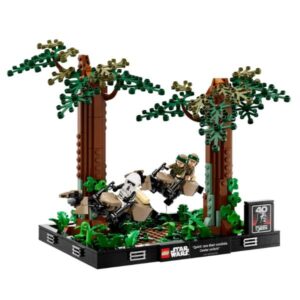 Lego Costruzioni Diorama Inseguimento Con Lo Speeder Su Endor