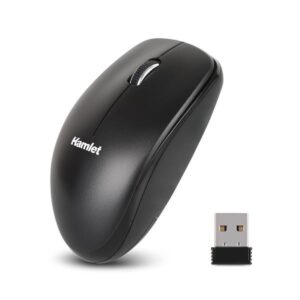 Hamlet Mouse MOUSE WIRELESS 2.4GHZ 1000DPI 3 TASTI + SCROLL – BATT STILO           DESIGN NERO AMBIDESTRO E RICEVITORE NANO  IN DOTAZIONE