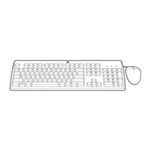 Hewlett Packard Enterprise Tastiere HP USB BFR-PVC IT KEYBOARD/MOUSE KIT