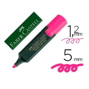 Faber Castell Evidenziatori Evidenziatore Textliner 48  rosa  3 larghezze di tratto 1 2 o 5 mm  ricaricabile (Conf. 10)