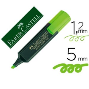 Faber Castell Evidenziatori Evidenziatore Textliner 48  verde  3 larghezze di tratto 1 2 o 5 mm  ricaricabile (Conf. 10)