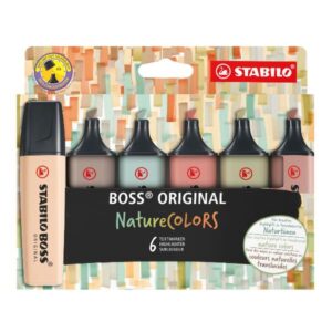 Stabilo Evidenziatori STABILO BOSS ORIGINAL NatureCOLORS 6pcs. wallet