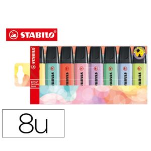 Stabilo Evidenziatori STABILO BOSS PASTEL 8PCS WALLET