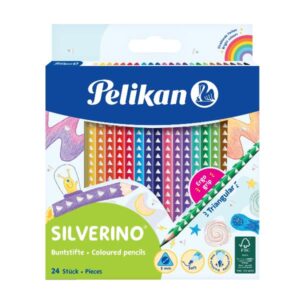 Pelikan Matite scuola SILVERINO matite colorate triang. 3 mm./24 colori