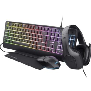 Trust Tastiere Gaming GXT792 QUADROX 4-IN-1 BUNDLE IT