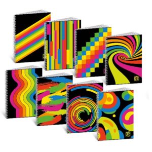 Blasetti Quaderni a spirale CF5 ONECOLOR SPIRALATO BLACK FLUO A4 5M 60FF DA 80 GR