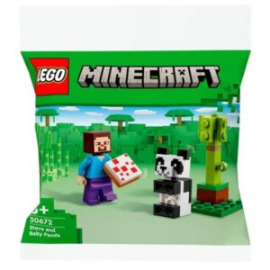 Lego Costruzioni Steve e Baby Panda