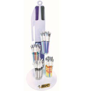 Bic Penne a Sfera 96 penne 4 Colori: 12 Multifunz. 3+1 24 Shine metallizzate ass.12Velvet in 3 decori in velluto12 Fun  inch. Fun 12 Original  fusto azzurro.