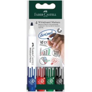 Faber Castell Pastelli Marker per lavagna bianca W20  rosso  astuccio da 10