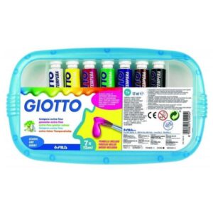 Giotto Tubi tempera Tempera Giotto in tubetto 12 ml  confezione 7 pz assortiti