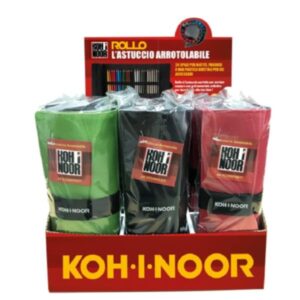 Koh-I-Noor Astucci Esp. 12 astucci arrotolabili da 24 scomparti in 3 colori ass.