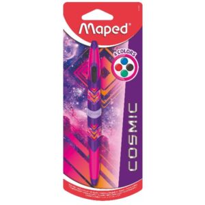 Maped Penne a sfera scuola PENNA 4 COLORI TWIN TIP COSMIC TEENS – PINK IN BLISTER