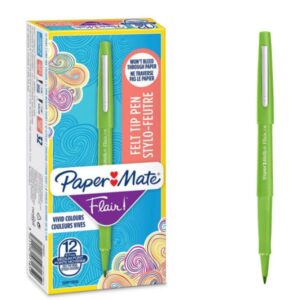 Papermate Penne a sfera scuola FLAIR/NYLON punta M – Lime